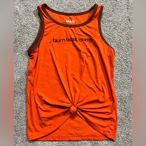 orange burn boot camp tank